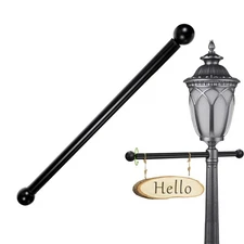Lamp Post Cross Arm 16 inch Outdoor Steel LampPost Cross Bar Cross Arm Replac...