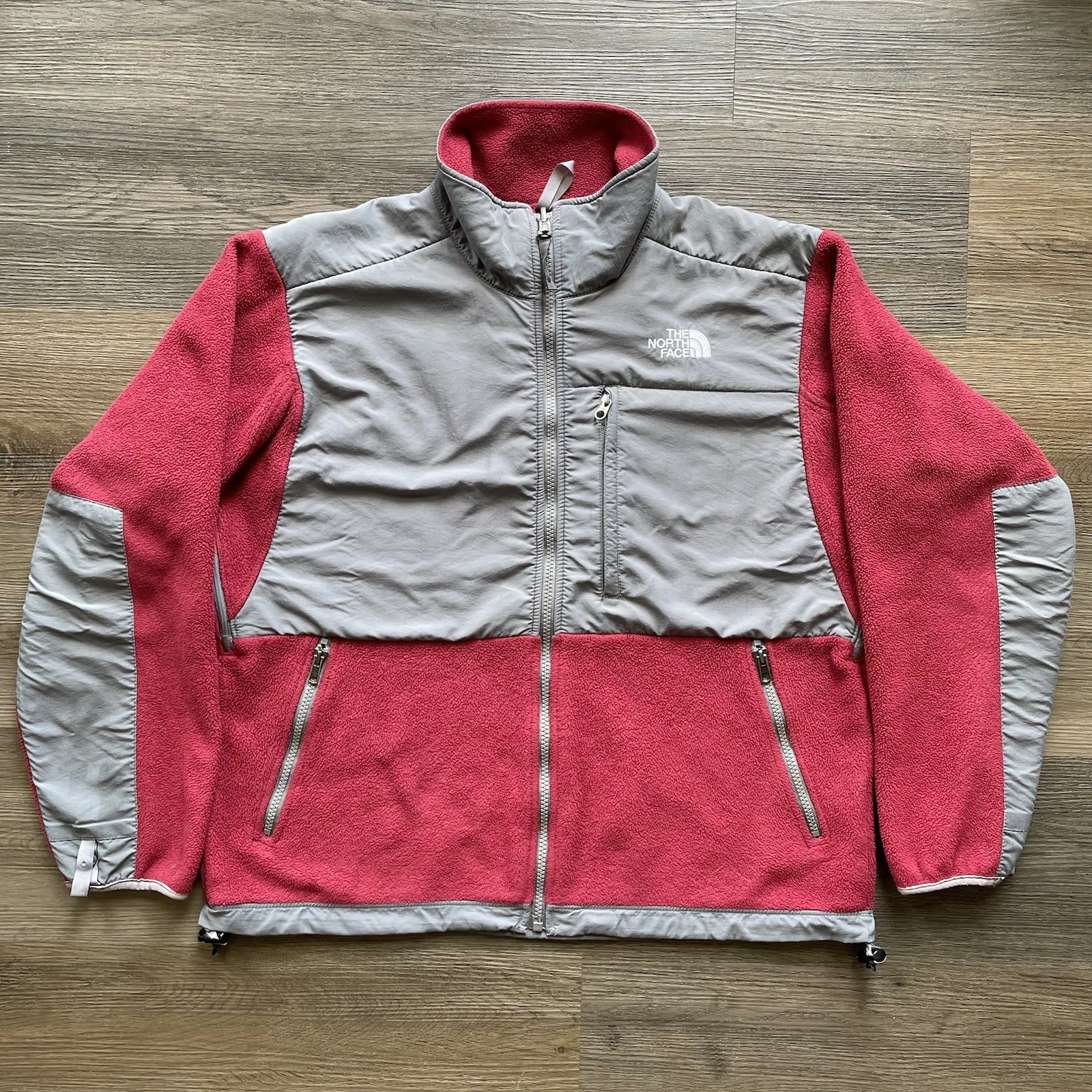 The North Face Denali Jacket Womens Medium red fleece full zip outdoors Hiking