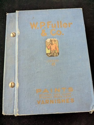  W P FULLER 1924 Full Paint & Varnish Catalog - All Color Samples Complete 