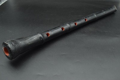 Japanese antique Vintage Shakuhachi Flute Instrument length 60.5cm Bamboo Japan