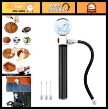 Powerful Sports Ball Air Pump with Pressure Gauge - Basketball, Volleyball, Socc