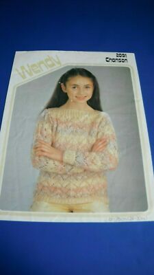 Wendy Child Sweater Knitting Pattern 2091