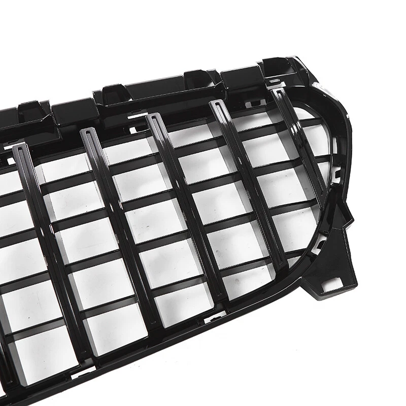For Mercedes Benz W117 CLA250 2013-2019 Front Bumper Gloss Black Grille Grill Foto 3 de 4
