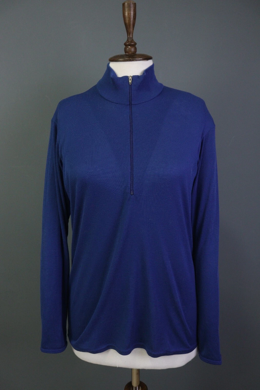 Patagonia Capilene Blue 1/4 Zip Activewear Base Layer Pullover Size M