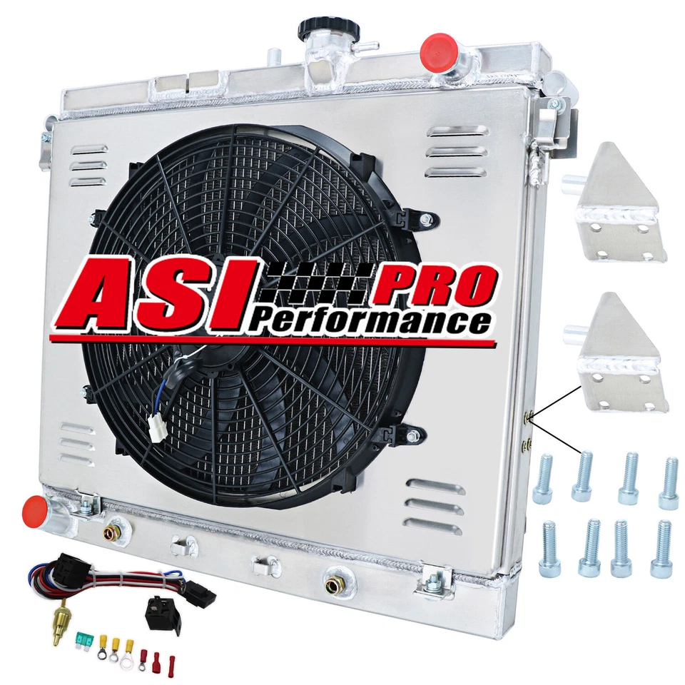 2Row Radiator+Shroud Fan For 06-2012 08 Chevy Colorado/Hummer H3 H3T GMC Canyon/ Foto 2 de 4