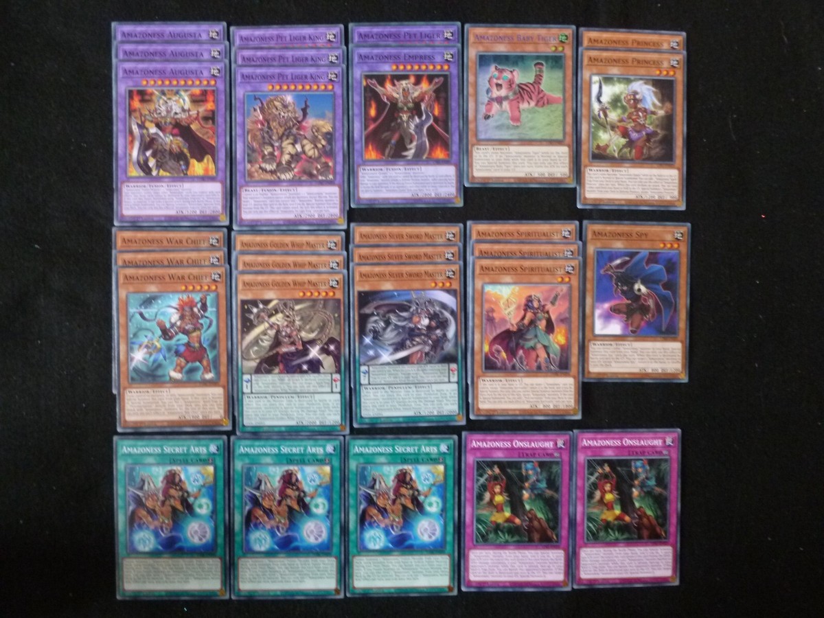 yu gi oh amazoness deck YU-GI-OH 29 CARD AMAZONESS DECK CORE 1ST EDITION