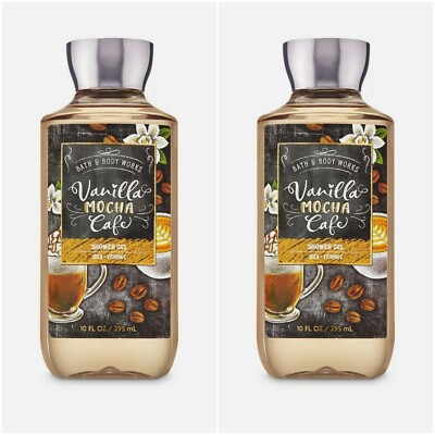 BATH & BODY WORKS VANILLA MOCHA CAFE SHOWER GEL 10 FL OZ lot x 2