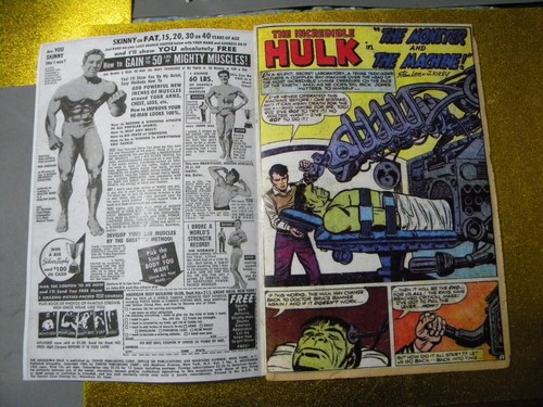 THE INCREDIBLE HULK # 4 coverless w/facsimile cover 1962 comic affordable - Picture 2 of 8