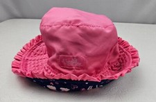 UV Skinz Reversible Beach Bucket Hat Girls Pink Size 5 UPF 50 Sunwear Protect