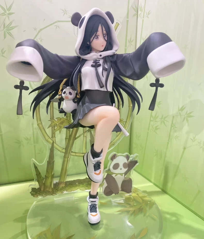 QingCang The Outcast Feng BaoBao & XiongMao Niña Estatua Modelo Muñeca Clásica Nueva