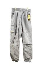 Adidas Boys Crew Blue Pants Size L Adjustable Waist  Pockets