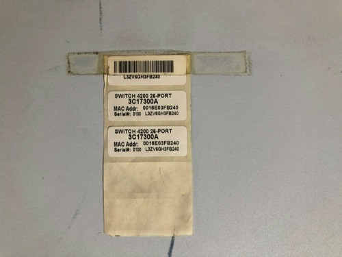 3Com SuperStack 3 Switch 4200 26-Port with Brackets 3Com 3CR17300-91 (Inc VAT) - Picture 2 of 11