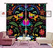 3D Bird Flower Petals ZHUA678 Photo Curtain Window Blockout Fabric Amy 2023