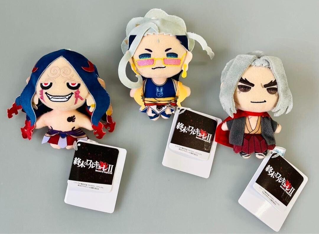 Record of Ragnarok II Complete Set of 3 Mini Plush Doll Mascot vol