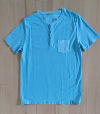 CAMEL Herren SHIRT, Größe L, Farbe TÜRKISBLAU  1/2 Arm, 100% Baumwolle.