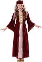 Children's Medieval Queen Costume Small 5-7 Yrs (128cm) For Middle Ages Fancy... Children's Medieval Queen Costume Small 5-7 Yrs (128cm) For Middle Ages Fancy...