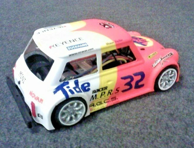 Mini Racer Hot Rod RC Kit Rennfahrwerk SCHWARZ GFK Kamtec - Bild 3 von 4