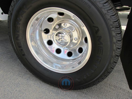 Dodge Ram 3500 Dually Chrome Front and Rear Center Hub Cap Set Covers OEM MOPAR - Picture 9 of 12