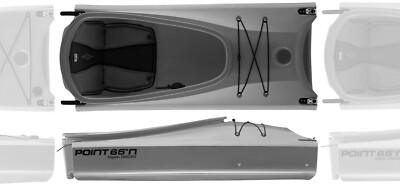 Point 65 Mercury Mid Mittelteil für Tandem Modulkajak Erweiterung grau