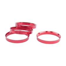 63.4 to 73.1 Aluminium Red Wheel Hub Centric Rings OD 73.1 / ID 63.4 Hubrings