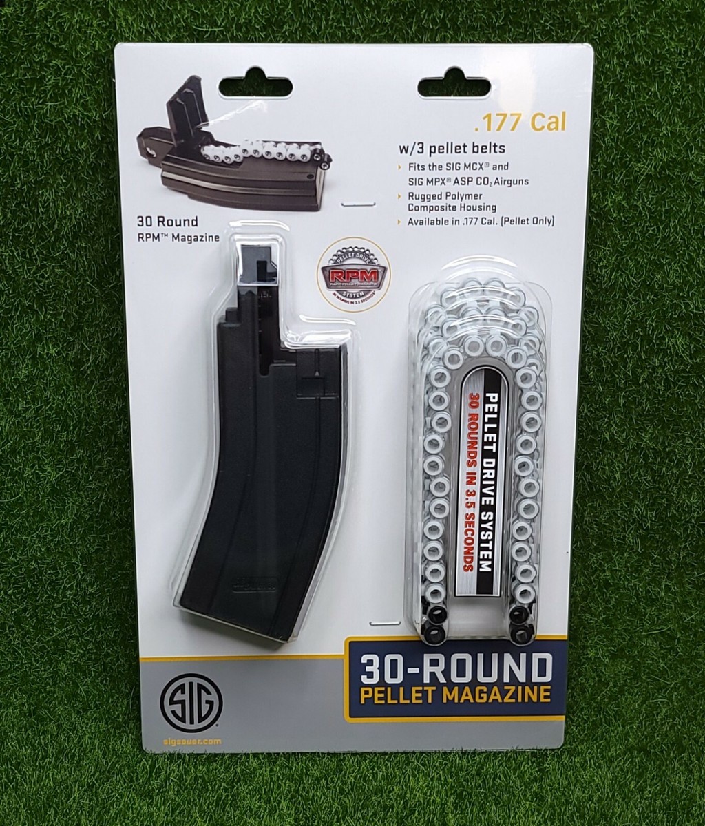 Sig Sauer MCX/MPX Air Rifle .177 30-Round Pellet Magazine w/ Belts
