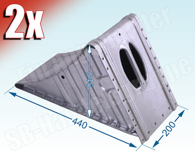2x ALKO AL-KO Unterlegkeil Hemmschuh verzinkt UK 53 UK53 DIN 76051-53 244375