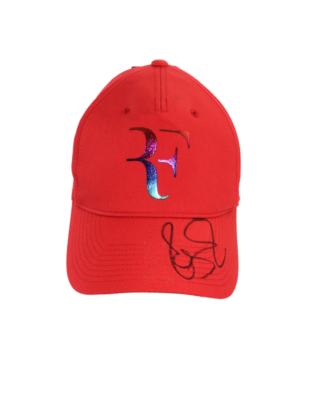 RF Federer キャップオートグラフプリント　激レア ROGER FEDERER SIGNED AUTOGRAPH UNIQLO RF TENNIS HAT CAP WIMBLEDON