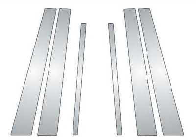 Black Horse Pillar Post Trims Chrome fit 2005-2008 Toyota Matrix