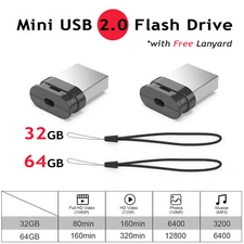 32GB 64GB Mini USB 2.0 Flash Pen Drive Memory Thumb Drive Memory Sticks LOT