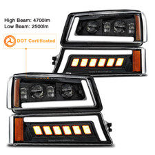 LED Headlights DOT DRL Turn Signal Lamp For Chevy Silverado 1500 2500 2003-06 