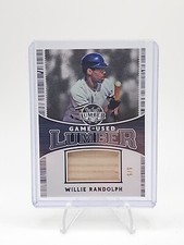 2024 LEAF LUMBER BASEBALL WILLIE RANDOLPH GAME USED LUMBER 5/5 PEWTER