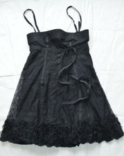Dolce & Gabbana D&G Black Mini LBD Shoulder Strap Zip Dress Womens IT42 UK10