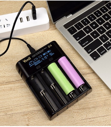 4-Slots AAA/AA Akku Ladegerät USB Charger Batterieladegerät für Lithium Batterie - Bild 10 von 19