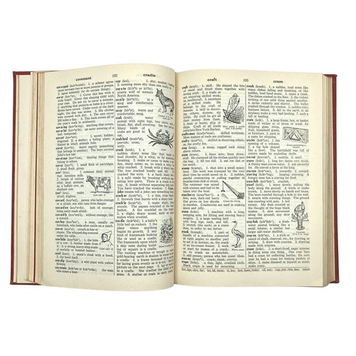 Thorndike Century Beginning Dictionary Vtg 1945 Hardcover E L Thorndike Illust - Picture 15 of 19