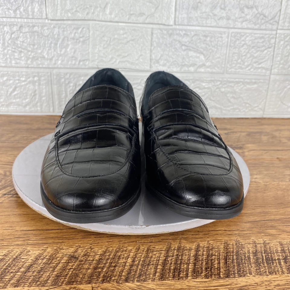 Zapatos mocasines Rockport Trutech para mujer de cuero en relieve negros talla 9,5 M Foto 3 de 4