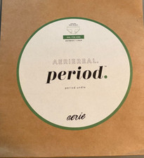 New in Package AERIE REAL Period Undie Size XXL Boybrief Black for Menstruation