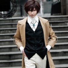 Anime Bungo Stray Dogs Dazai Osamu Cosplay Costume Unisex Uniform Outfit Cloak