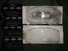 Lot of 2 Oakley SI Ballistic Array Goggle Replacement Clear Lens NEW