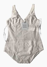 Somedays Lovin Lenfant-Lace Bodysuit white size s