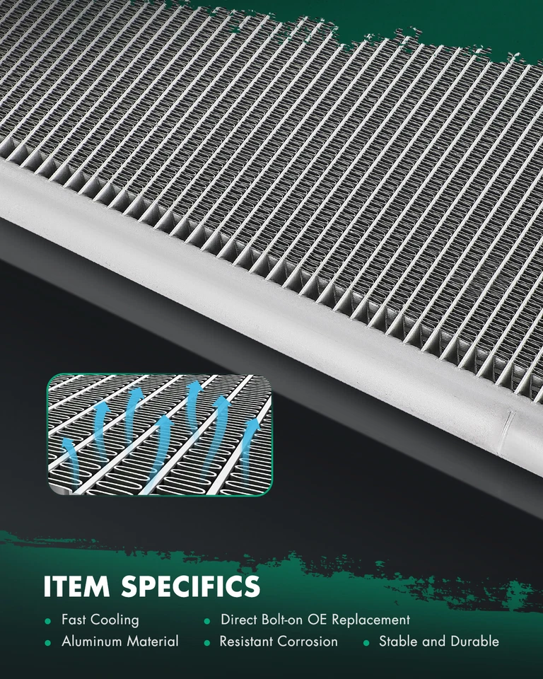 New Aluminum Truck AC Condenser for 1997 98-2000 2001 Freightliner Century Class - Image 3 of 4