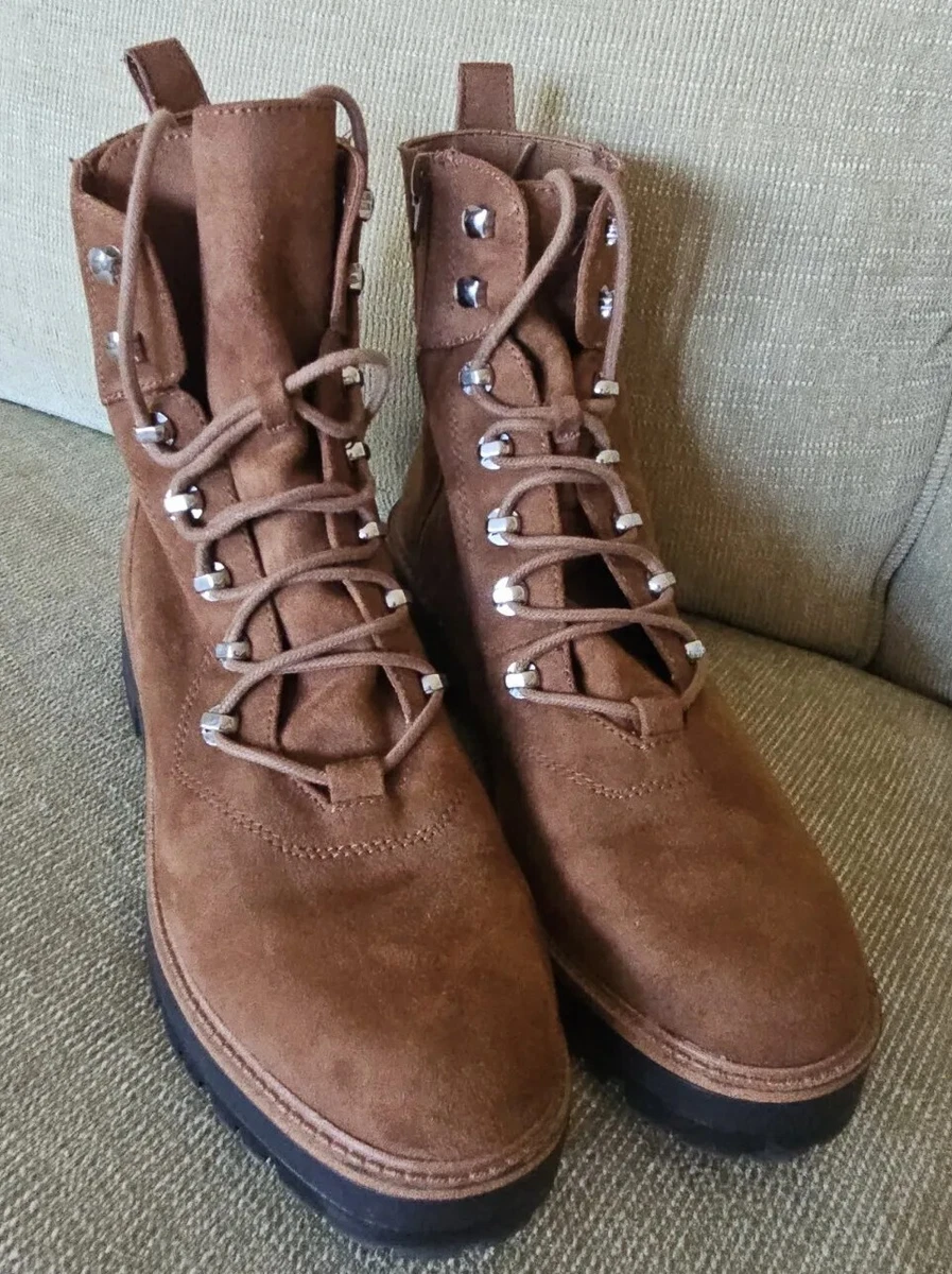 Nine West IVONA2 Toffee Combat Boots Medium Brown Size 10 M EUC eBay