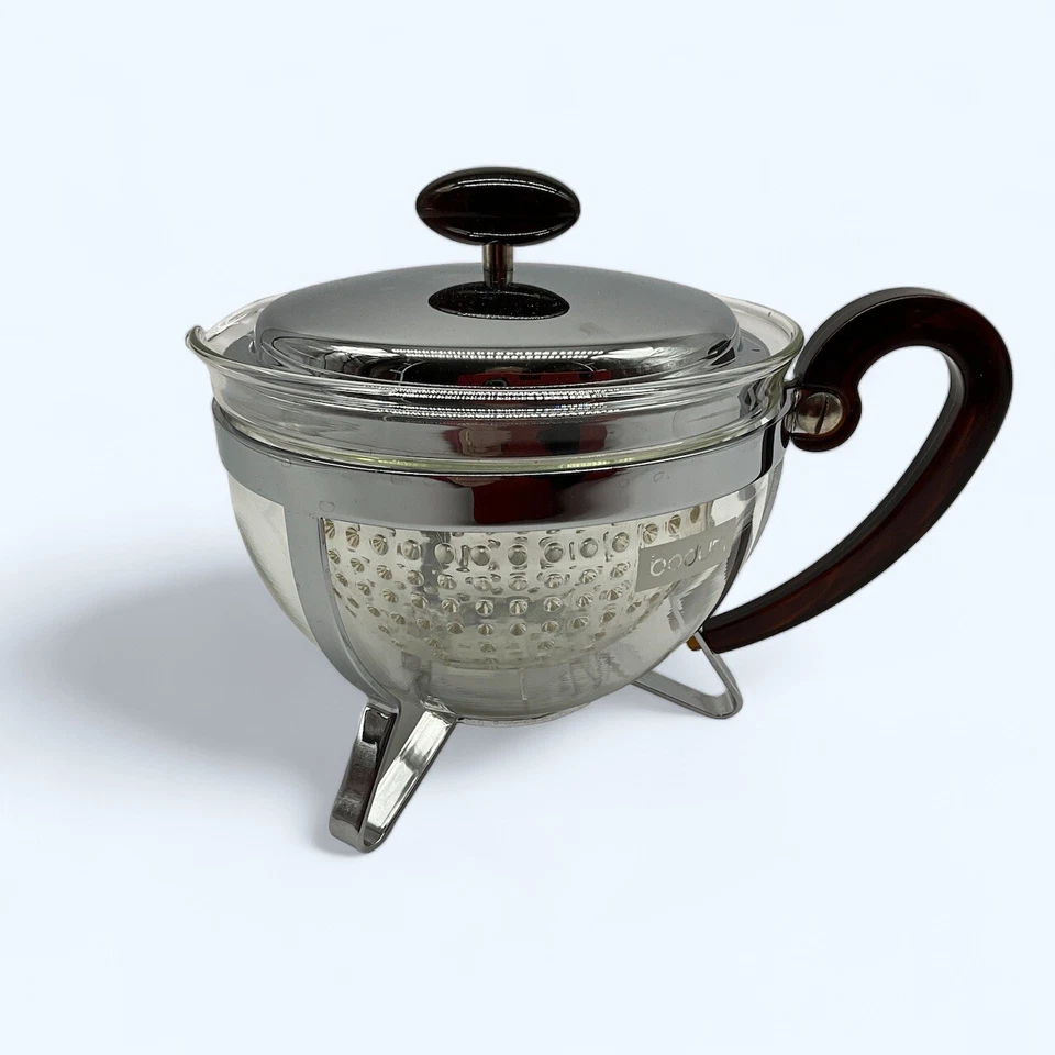 Bodum Chambord negro 32 oz. Tetera de vidrio con infusor de cesta vajilla de colección Foto 3 de 4