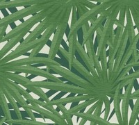 Tapete Vlies Palme BläTter Weiß GrüN Glitzer 37861-3 (3,74€/1Qm)