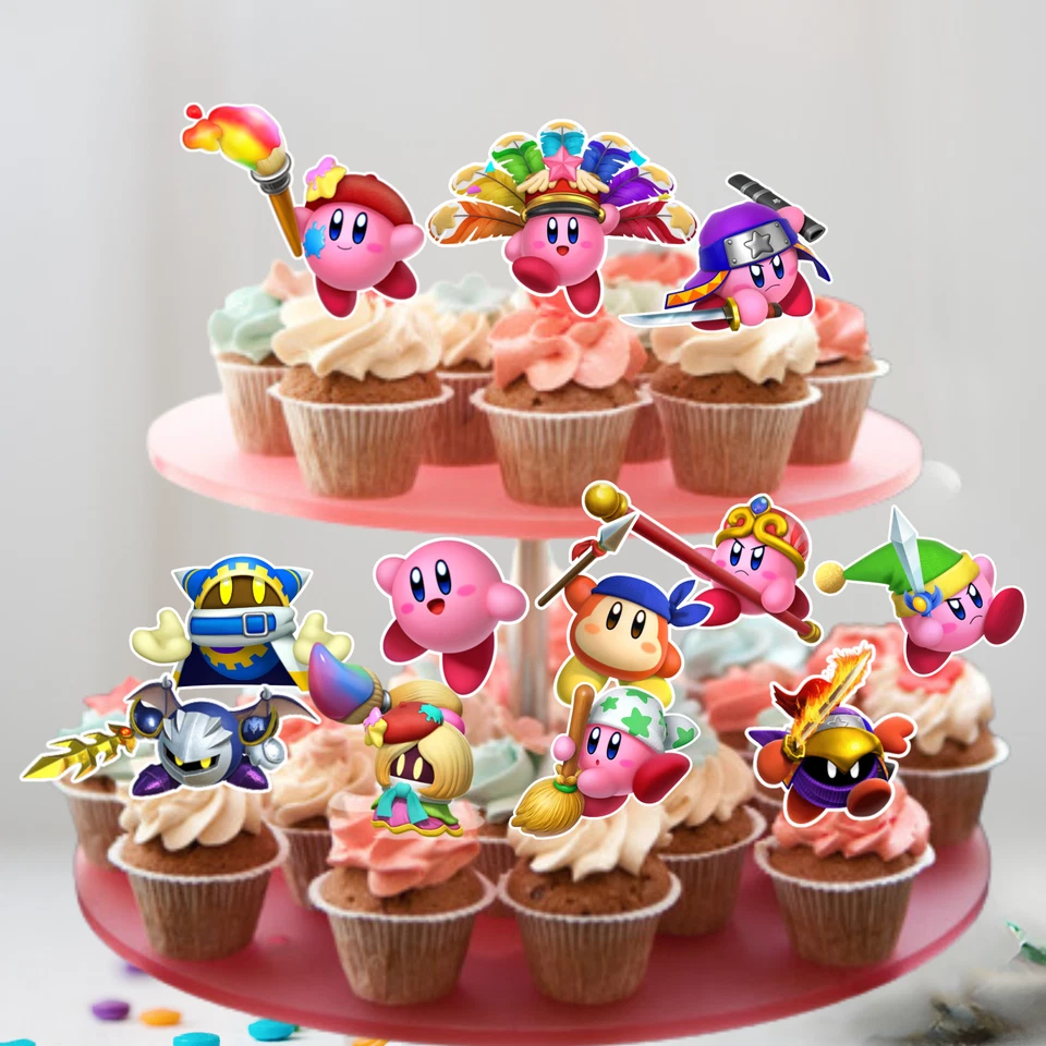 22PC Kirby Star TABLEWARE birthday party supplies favor centerpiece decoration - Image 4 of 4