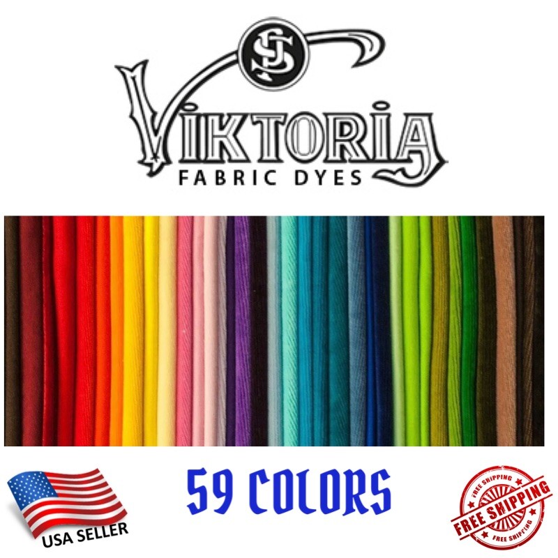 Fabric Dye Viktoria All Purpose 59+ Fashion Colors DIY Tie Dye