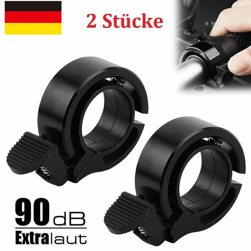 2x 90dB Premium Fahrradglocke Fahrradklingel Handklingel Fahrrad Klingel Glocke - Bild 2 von 18