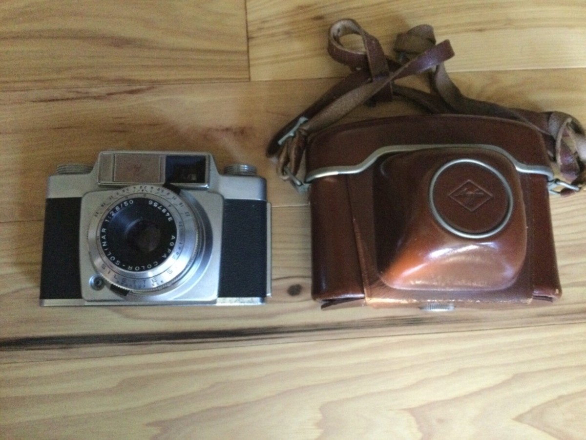 Vintage Agfa Silette SL Lenses AGFA Color SOlinar 1:2 8/50