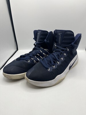 Nike Air Zoom Hyperdunk 2016 Navy Blue White Men's Size 15 (856483-442)