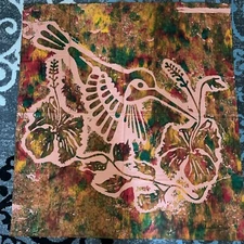 Rare! VTG Artist Jean-Yves Froment Signed Artwork-Hand Screen Painted Collector