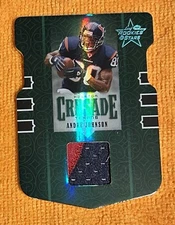 2005 leaf rookies and stars Andre Johnson Prime Jersey Patch 6/10 Die-cut HOF 